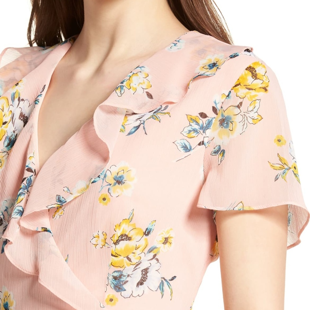 LUSH Colie Ruffle Wrap Dress - Picture 4 of 8